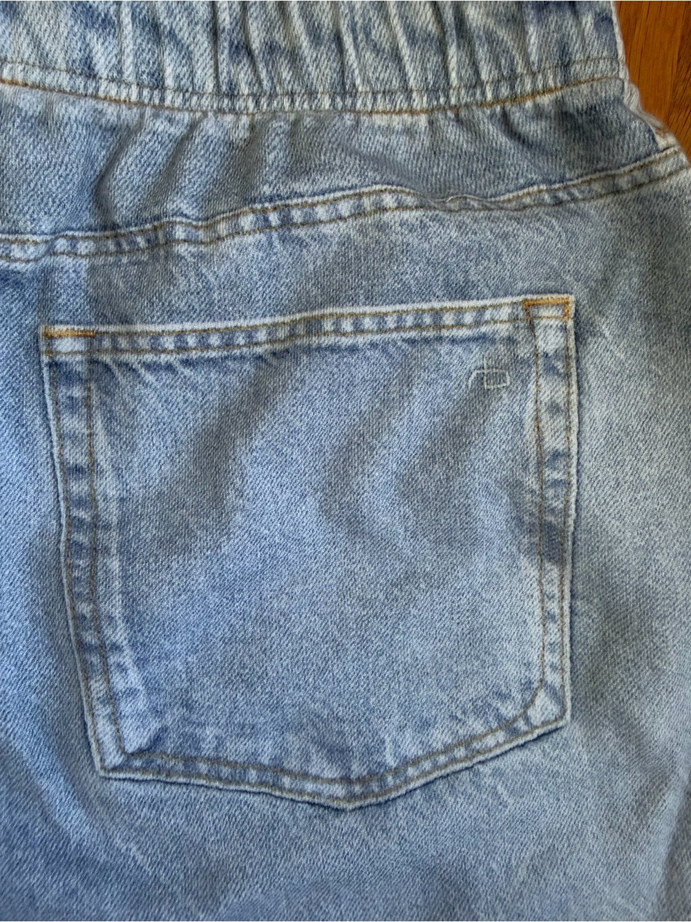 rag & bone Light Blue Denim Shorts - Picture 3 of 7